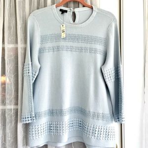 Beautifully detailed NWT Talbots sweater in Large